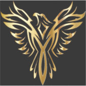 Phoenix op maat gesneden vinyl Sticker (Voorkant)