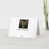 phoenix oplopend wenskaart kaart (Achterkant)