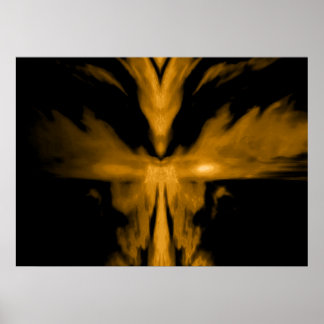 Phoenix Opstanding Goud Poster