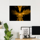 Phoenix Opstanding Goud Poster (Thuiskantoor)