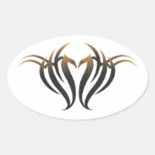 Phoenix Ovale Sticker (Voorkant)