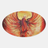 Phoenix Ovale Sticker (Voorkant)