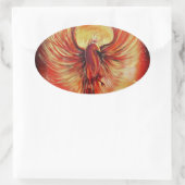 Phoenix Ovale Sticker (Tas)