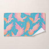Phoenix Pastel Kleurrijk Gepersonaliseerd Patroon Bad Handdoek (Handdoek)