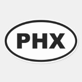 Phoenix PHX Ovale Sticker (Voorkant)