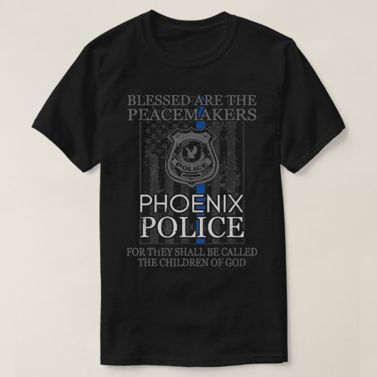 Phoenix Politie Ondersteuning SaintPolice Officer  T-shirt (Design voorkant)