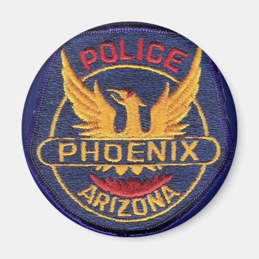 Phoenix Politiemagneet Button Magneet (Voorkant)