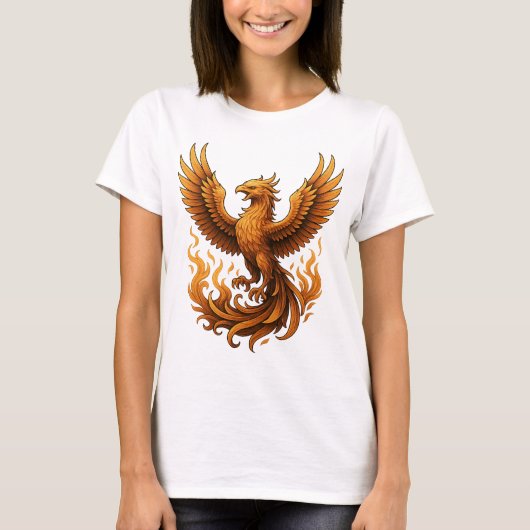 Phoenix Rebirth - Stijging van het Goud T-shirt (Voorkant)