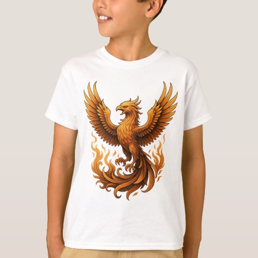 Phoenix Rebirth - Stijging van het Goud T-shirt (Voorkant)