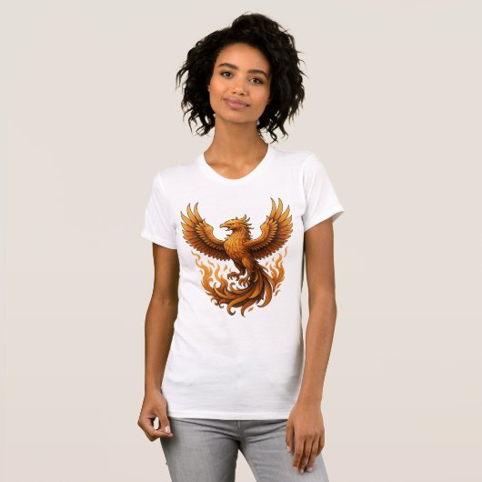 Phoenix Rebirth - Stijging van het Goud T-shirt (Voorkant volledig)