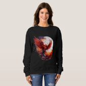 Phoenix Reborn Mythical Bird Fire Phoenix Bird Rej Trui (Voorkant volledig)