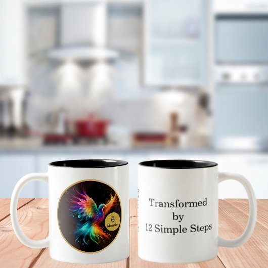 Phoenix Recovery Milestone Gift Tweekleurige Koffiemok