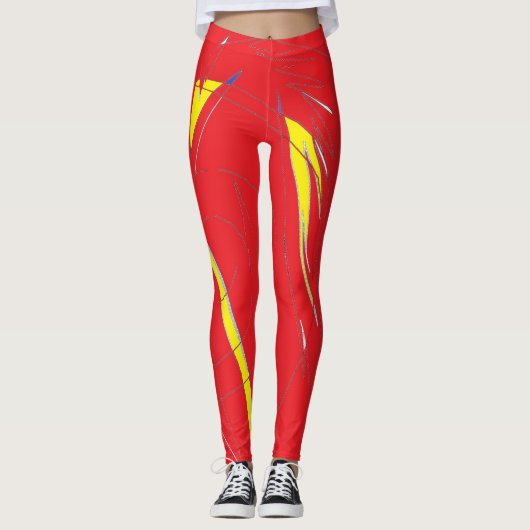 Phoenix Red Leggings (Voorkant)