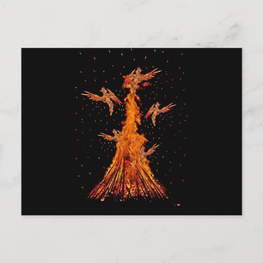 Phoenix Regeboorte Briefkaart (Voorkant)
