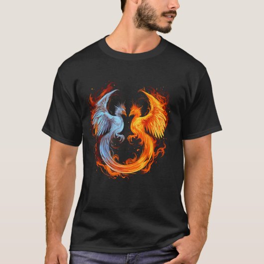 Phoenix Rejuvenation kunstwerk Phoenix Rising Myth T-shirt (Voorkant)
