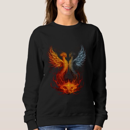 Phoenix Rejuvenation Mythical Bird kunstwerk herbo Trui (Voorkant)