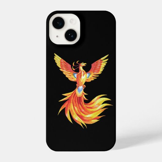 Phoenix rijst op iPhone hoesje (Achterkant)