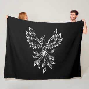 Phoenix Rijst uit het Zwart Fleece Deken