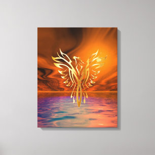 Phoenix Rijzend Canvas Afdruk