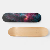 Phoenix rijzend in een explosie van levendige kleu persoonlijk skateboard (Horizontaal)