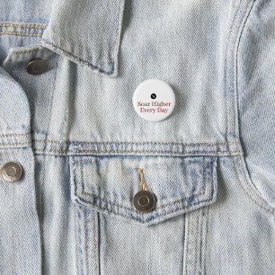 Phoenix Rijzend Uit As Inspirerend Ronde Button 3,2 Cm