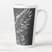 Phoenix Rijzend Uit de Vlammen door BurnsInHell Latte Mok (Rechts)