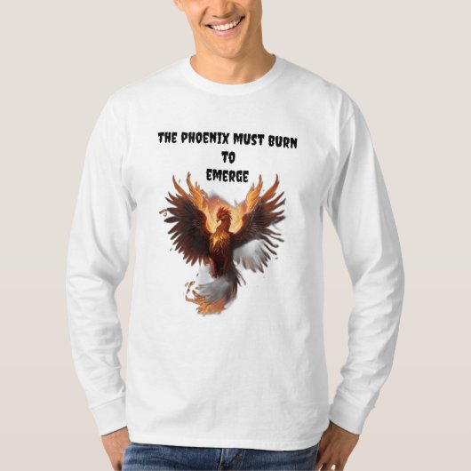 Phoenix rijzende, vuurvogel t-shirt (Voorkant)