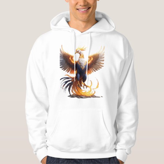 Phoenix Rise Hoodie 🔥 Mythical Fire Bird Sweatshi (Voorkant)