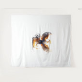 Phoenix Rise Hoodie 🔥 Mythical Fire Bird Sweatshi Wandkleed (Voorkant (horizontaal))