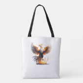 Phoenix Rise Hoodie 🔥 Mythische Vuurvogel Sweatsh Tote Bag (Achterkant)