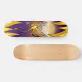 Phoenix Rise – Minimal Flame Skateboard (Horizontaal)