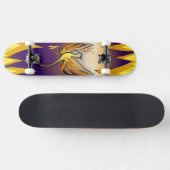 Phoenix Rise – Minimal Flame Skateboard (Horizontaal)