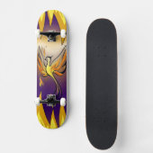 Phoenix Rise – Minimal Flame Skateboard (Voorkant)