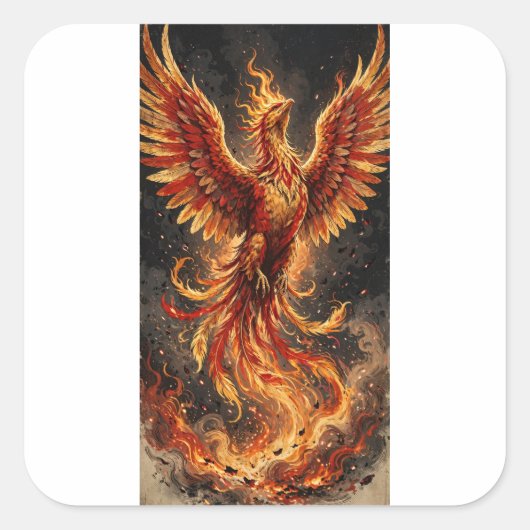 Phoenix Rise Sticker (Voorkant)