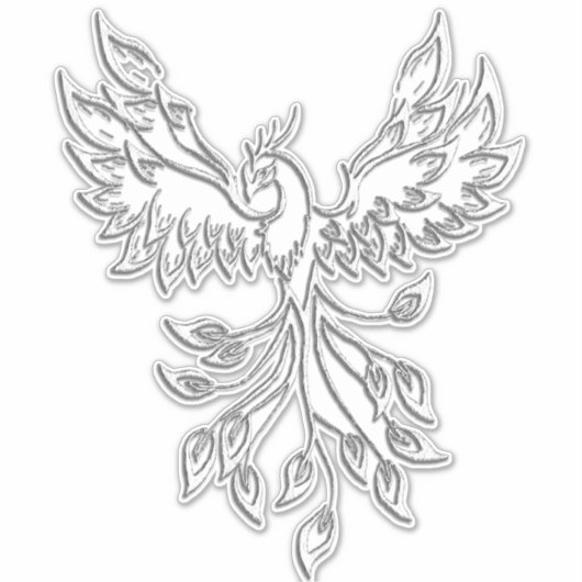 Phoenix Rises Sticker (Voorkant)