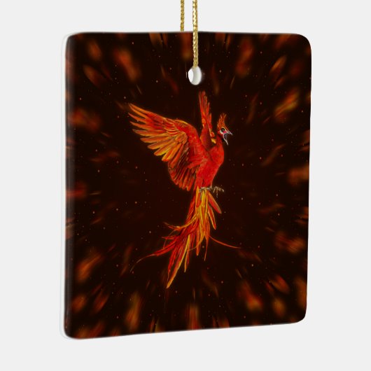 Phoenix Rising - # 1 Keramisch Ornament (Rechts)