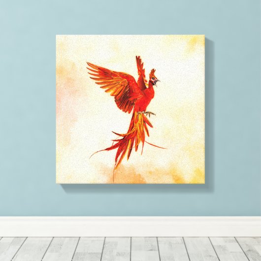 Phoenix Rising - #2 Canvas Afdruk (Insitu (Houten vloer))