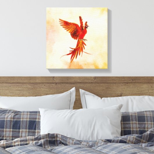 Phoenix Rising - #2 Canvas Afdruk (Insitu (Slaapkamer))