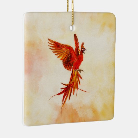 Phoenix Rising - #2 Keramisch Ornament (Rechts)