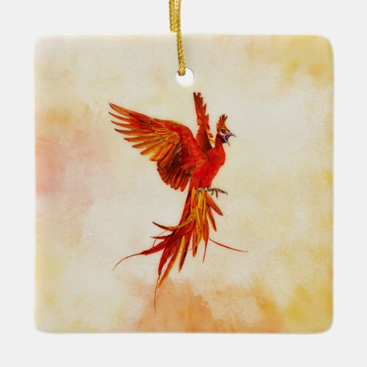 Phoenix Rising - #2 Keramisch Ornament (Voorkant)