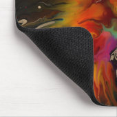Phoenix Rising – Abstracte Vuur Explosie Kunst Muismat (Hoek)