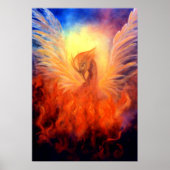 Phoenix Rising Art Print op Canvas (Voorkant)