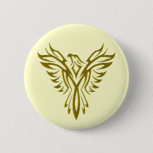 Phoenix Rising badge/button Ronde Button 5,7 Cm