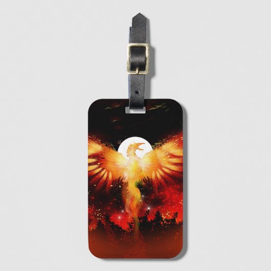 Phoenix Rising Bagage Label (Voorkant (verticaal))