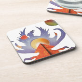 Phoenix Rising Bier Onderzetter (Linkerzijde)