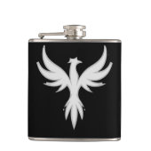 Phoenix Rising Black Flask Heupfles (Voorkant)