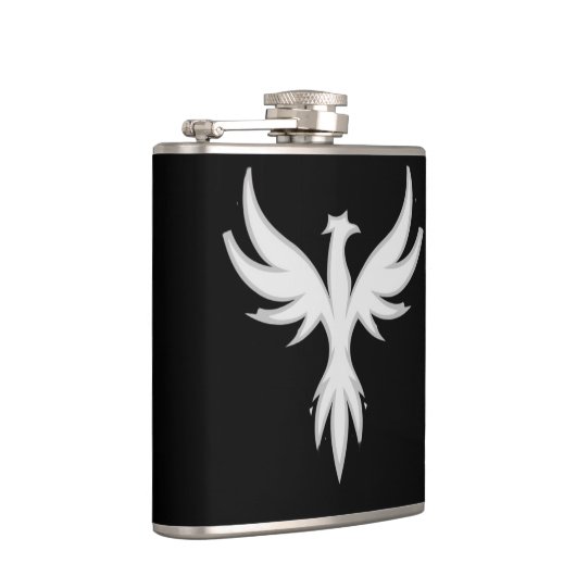 Phoenix Rising Black Flask Heupfles (Rechts)