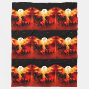 Phoenix Rising Blanket Fleece Deken