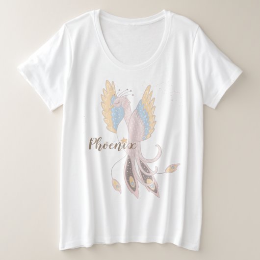 Phoenix Rising Boho Inspiration  Grote Maat T-shirt (Design voorkant)