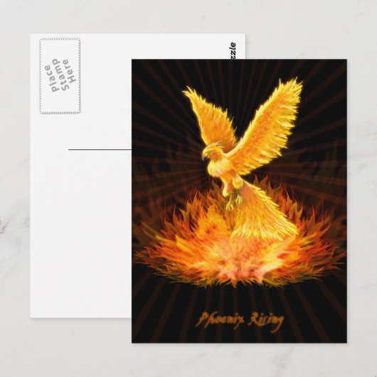 Phoenix Rising Briefkaart (Voorkant / Achterkant)